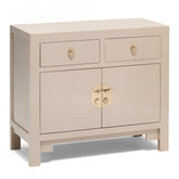 Golden Dragon Oriental Painted Solid Wood Grey Small Sideboard 90x40x80cm